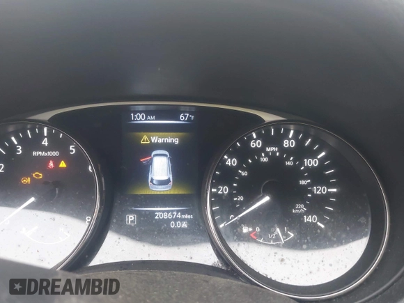 2016 Nissan Rogue S with VIN JN8AT2MT1GW030714, listed as a IAAI auction lot 41927811 with 208,674 mi miles and . Bid and sale history available at carsss.com. Image 7.