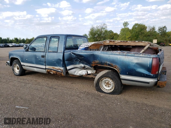1991 GMC Sierra 1500 with VIN 2GTEC19H2M1540763, listed as a Copart auction lot 70480694 with 379,189 mi miles and Salvage Title. Bid and sale history available at DreamBid. Image 2.