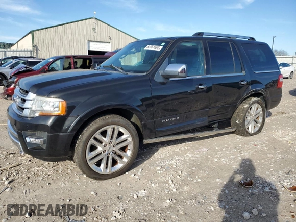 2015 Ford Expedition Platinum with VIN 1FMJU1MT8FEF44630, listed as a Copart auction lot 82361694 with 90,237 mi miles and Clean title. Bid and sale history available at DreamBid. Image 1.