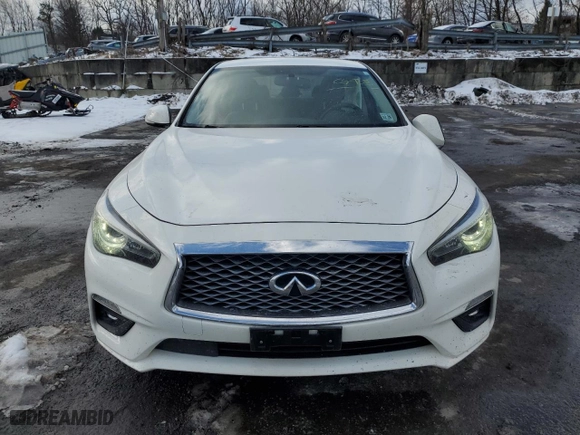 2021 Infiniti Q50 3.0t PURE with VIN JN1EV7AR2MM750398, listed as a Copart auction lot 43708505 with NaN miles and Salvage Title. Bid and sale history available at carsss.com. Image 5.