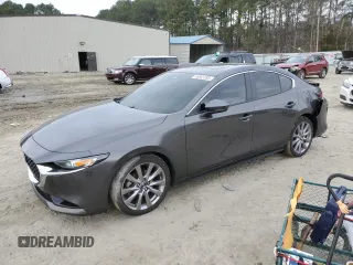 2021 Mazda 3 Preferred with VIN 3MZBPBCM6MM208530, listed as a Copart auction lot 46861595 with 37,599 mi miles and Salvage Title. Bid and sale history available at DreamBid. Image 1.