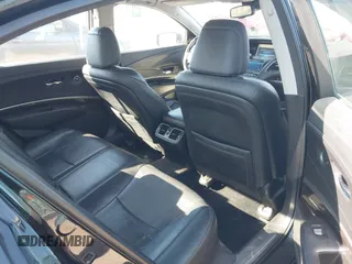 2015 Acura RLX Tech Pkg with VIN JH4KC1F52FC001682, listed as a IAAI auction lot 41823813 with 83,011 mi miles. Bid and sale history available at carsss.com. Image 8.