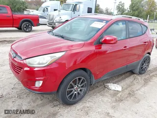 2014 Hyundai Tucson Limited with VIN KM8JU3AG1EU855968, listed as a IAAI auction lot 41213153 with 1 mi miles. Bid and sale history available at carsss.com. Image 17.