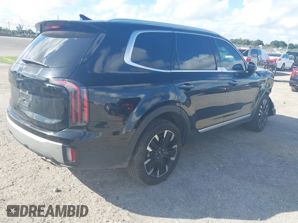 2023 Kia Telluride SX z VIN 5XYP54GC9PG401994, wystawiony jako IAAI lot #40804320 z przebiegiem 21 745 mil mil oraz . Historia ofert i sprzedaży dostępna na DreamBid. Obrazek 4.