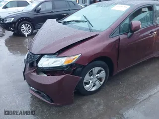 2013 Honda Civic Sdn LX with VIN 2HGFB2F53DH595982, listed as a IAAI auction lot 40926264 with 138,624 mi miles. Bid and sale history available at carsss.com. Image 6.
