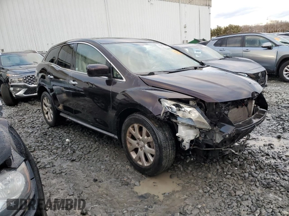 2007 Mazda CX-7 Sport with VIN JM3ER29L570120611, listed as a Copart auction lot 86691444 with 128,486 mi miles and Salvage Title. Bid and sale history available at carsss.com. Image 4.