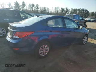 2016 Hyundai Accent SE with VIN KMHCT4AE1GU021931, listed as a Copart auction lot 46681145 with 136,093 mi miles and Salvage Title. Bid and sale history available at DreamBid. Image 3.