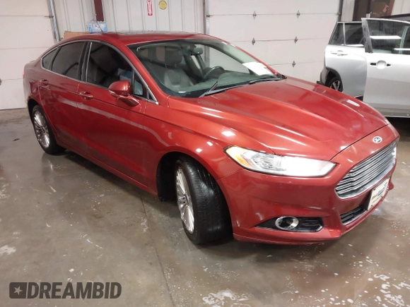 2014 Ford Fusion Titanium with VIN 3FA6P0K97ER324027, listed as a IAAI auction lot 41327141 with 161,045 mi miles and . Bid and sale history available at DreamBid. Image 1.
