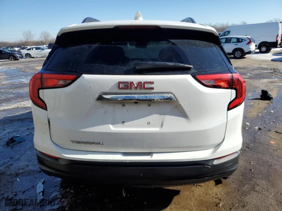 2020 GMC Terrain SLE with VIN 3GKALMEVXLL257184, listed as a Copart auction lot 46069415 with 56,226 mi miles and Salvage Title. Bid and sale history available at carsss.com. Image 6.