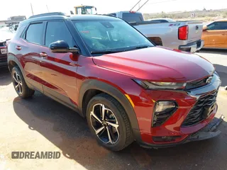 2023 Chevrolet TrailBlazer RS with VIN KL79MUSL4PB168116, listed as a IAAI auction lot 41889397 with 10,800 mi miles and . Bid and sale history available at DreamBid. Image 1.