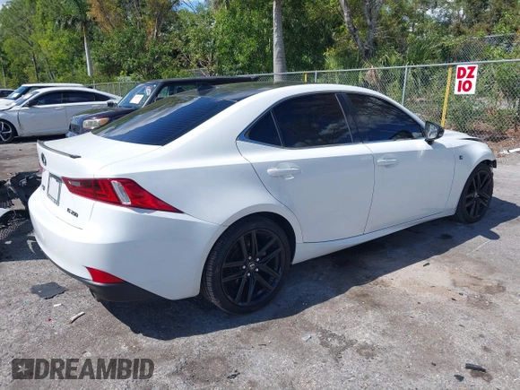 2014 Lexus IS 250 with VIN JTHBF1D26E5021050, listed as a IAAI auction lot 41688315 with 136,567 mi miles. Bid and sale history available at carsss.com. Image 4.