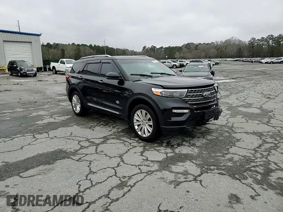 2023 Ford Explorer King Ranch with VIN 1FM5K7LC9PGB90571, listed as a Copart auction lot 47583725 with 34,409 mi miles and Salvage Title. Bid and sale history available at carsss.com. Image 15.