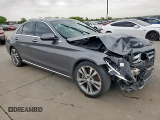 2017 Mercedes-Benz C 300 with VIN 55SWF4JB7HU190083, listed as a Copart auction lot 51680915 with 129,377 mi miles and Clean Title. Bid and sale history available at carsss.com. Image 4.