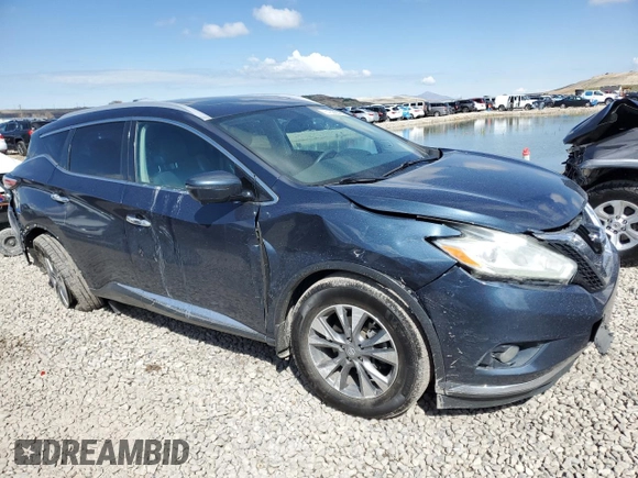 2016 Nissan Murano SL z VIN 5N1AZ2MH0GN119701, wystawiony jako Copart lot #51696585 z przebiegiem 143 234 mil mil oraz Szkoda całkowita • Salvage title. Historia ofert i sprzedaży dostępna na DreamBid. Obrazek 4.