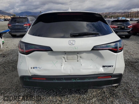 2024 Honda HR-V Sport with VIN 3CZRZ2H54RM749056, listed as a Copart auction lot 42791745 with 15,978 mi miles and Salvage title. Bid and sale history available at DreamBid. Image 6.