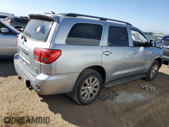 2014 Toyota Sequoia Platinum with VIN 5TDDW5G17ES104467, listed as a Copart auction lot 73671604 with 73,629 mi miles and Salvage Title. Bid and sale history available at carsss.com. Image 3.