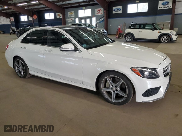 2016 Mercedes-Benz C 300 Luxury with VIN 55SWF4KB4GU126497, listed as a Copart auction lot 54572505 with 101,699 mi miles and Salvage Title. Bid and sale history available at DreamBid. Image 4.