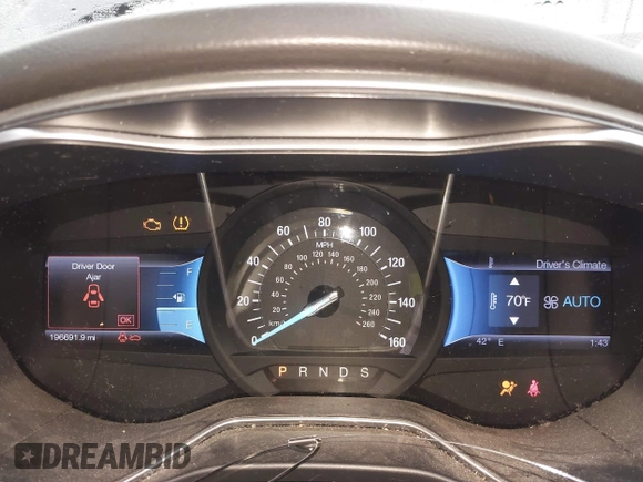 2013 Ford Fusion SE with VIN 3FA6P0HR5DR162968, listed as a IAAI auction lot 41197999 with 196,691 mi miles. Bid and sale history available at carsss.com. Image 7.