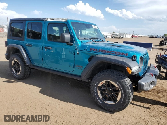 2020 Jeep Wrangler Unlimited Rubicon z VIN 1C4HJXFN2LW300085, wystawiony jako Copart lot #58085445 z przebiegiem 29 545 mil mil oraz Szkoda całkowita • Salvage title. Historia ofert i sprzedaży dostępna na DreamBid. Obrazek 4.
