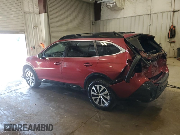 2020 Subaru Outback Premium with VIN 4S4BTACC4L3265482, listed as a Copart auction lot 61729865 with 56,944 mi miles and Non repairable. Bid and sale history available at DreamBid. Image 2.