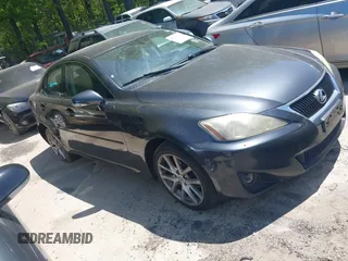 2011 Lexus IS 250 with VIN JTHCF5C24B5047364, listed as a IAAI auction lot 42047798 with 248,628 mi miles and . Bid and sale history available at DreamBid. Image 1.