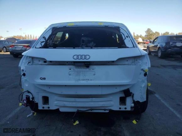 2024 Audi Q8 e-tron Premium with VIN WA14AAGE5RB015871, listed as a Copart auction lot 82716414 with 10,032 mi miles and Salvage Title. Bid and sale history available at carsss.com. Image 6.