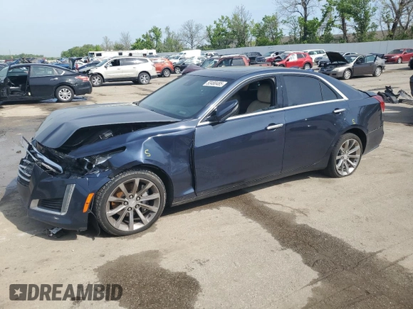 2018 Cadillac CTS Luxury AWD with VIN 1G6AX5SX0J0128430, listed as a Copart auction lot 53480485 with 121,920 mi miles and Salvage title. Bid and sale history available at DreamBid. Image 1.