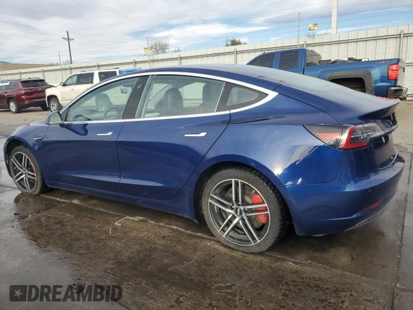 2018 Tesla Model 3 Long Range Battery with VIN 5YJ3E1EB2JF074148, listed as a Copart auction lot 50424975 with 93,822 mi miles and Salvage Title. Bid and sale history available at DreamBid. Image 2.