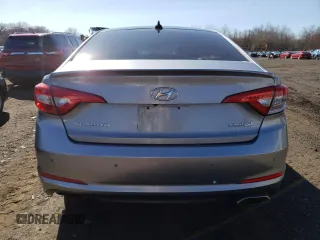 2016 Hyundai Sonata Sport with VIN 5NPE34AF1GH341346, listed as a Copart auction lot 50891895 with 120,180 mi miles and Salvage Title. Bid and sale history available at DreamBid. Image 6.