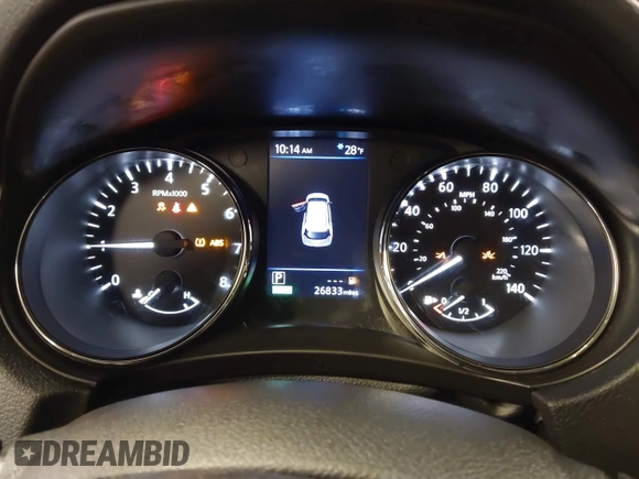 2019 Nissan Rogue SL with VIN 5N1AT2MV7KC823194, listed as a IAAI auction lot 41459999 with 26,833 mi miles. Bid and sale history available at carsss.com. Image 7.
