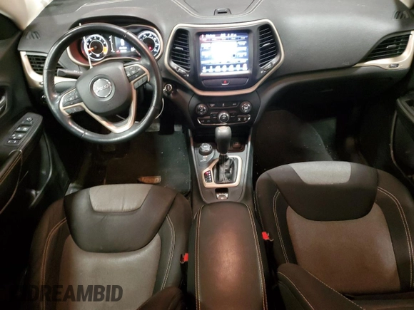 2014 Jeep Cherokee Latitude z VIN 1C4PJMCS0EW298425, wystawiony jako Copart lot #52101845 z przebiegiem 156 118 mil mil oraz Nie do naprawy • Non repairable. Historia ofert i sprzedaży dostępna na DreamBid. Obrazek 8.