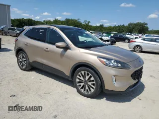 2020 Ford Escape Titanium Hybrid with VIN 1FMCU0DZXLUA07024, listed as a Copart auction lot 61547795 with 36,965 mi miles and Salvage title. Bid and sale history available at DreamBid. Image 4.