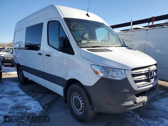 2024 Mercedes-Benz Sprinter Cargo with VIN W1W4NBHY8RP638983, listed as a Copart auction lot 78974264 with 5,376 mi miles and Salvage Title. Bid and sale history available at carsss.com. Image 4.