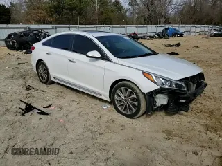 2017 Hyundai Sonata Sport with VIN 5NPE34AFXHH469134, listed as a Copart auction lot 45477325 with 126,108 mi miles and Salvage Title. Bid and sale history available at DreamBid. Image 10.