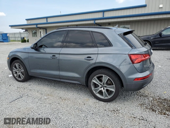 2019 Audi Q5 Premium Plus with VIN WA1BNAFY1K2017808, listed as a Copart auction lot 59008895 with 86,084 mi miles and Salvage title. Bid and sale history available at DreamBid. Image 2.