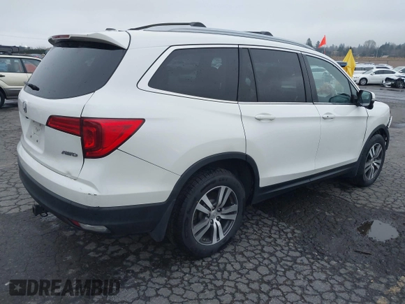 2016 Honda Pilot EX-L with VIN 5FNYF6H78GB092265, listed as a IAAI auction lot 41312700 with 52,101 mi miles. Bid and sale history available at carsss.com. Image 4.