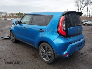 2015 Kia Soul + with VIN KNDJP3A51F7219819, listed as a IAAI auction lot 41911417 with 78,387 mi miles. Bid and sale history available at carsss.com. Image 3.