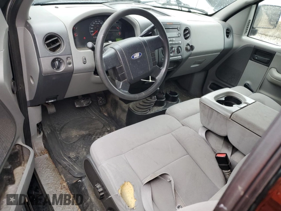 2005 Ford F-150 STX with VIN 1FTRX14W35KE52124, listed as a Copart auction lot 55623765 with 127,747 mi miles and Clean title. Bid and sale history available at DreamBid. Image 8.