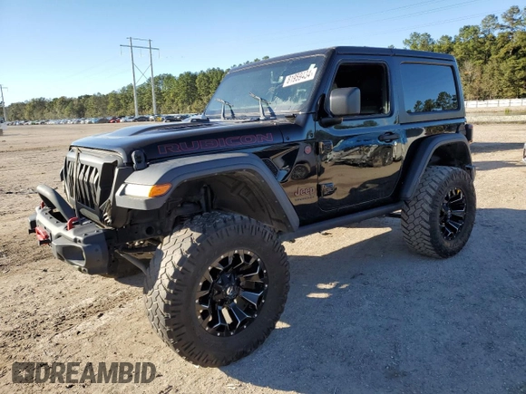 2020 Jeep Wrangler Rubicon z VIN 1C4HJXCGXLW239607, wystawiony jako Copart lot #81959434 z przebiegiem Nie podano mil oraz Szkoda całkowita • Salvage title. Historia ofert i sprzedaży dostępna na DreamBid. Obrazek 1.