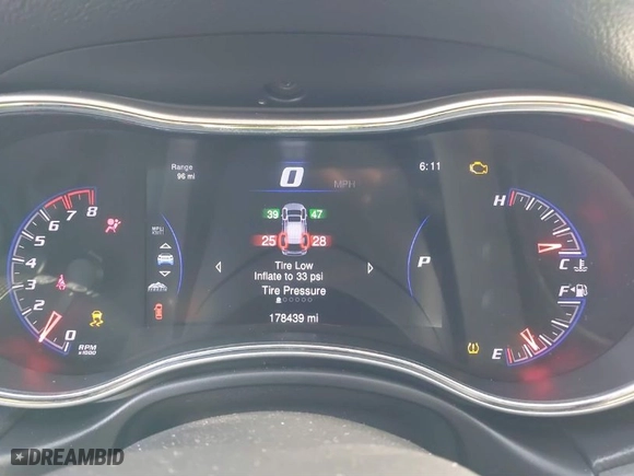 2015 Jeep Grand Cherokee SRT with VIN 1C4RJFDJ9FC842448, listed as a IAAI auction lot 41850385 with 178,439 mi miles. Bid and sale history available at carsss.com. Image 7.