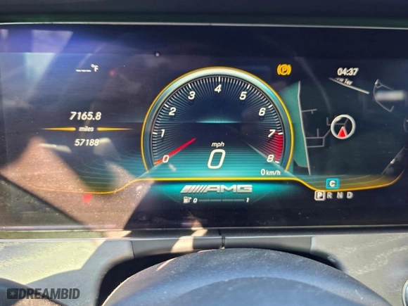 2019 Mercedes-Benz AMG GT with VIN WDD7X8JB5KA001480, listed as a Copart auction lot 54965605 with 57,188 mi miles and Clean Title. Bid and sale history available at carsss.com. Image 8.