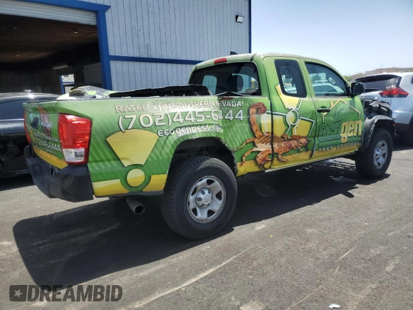 2016 Toyota Tacoma SR with VIN 5TFRX5GN2GX067265, listed as a Copart auction lot 61597345 with 156,709 mi miles and Salvage title. Bid and sale history available at DreamBid. Image 3.