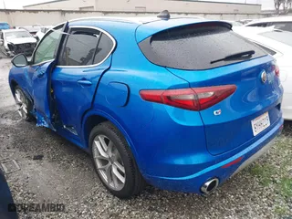 2021 Alfa Romeo Stelvio Ti with VIN ZASPAKBN0M7D18611, listed as a IAAI auction lot 41104626 with 30,188 mi miles. Bid and sale history available at carsss.com. Image 3.