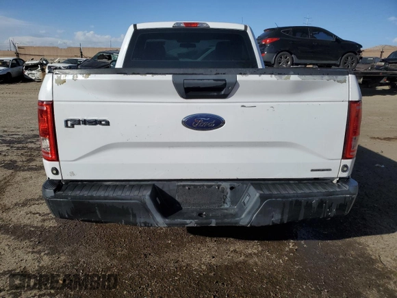 2016 Ford F-150 XL with VIN 1FTMF1C85GKE32895, listed as a Copart auction lot 47077455 with 122,129 mi miles and Salvage Title. Bid and sale history available at carsss.com. Image 6.