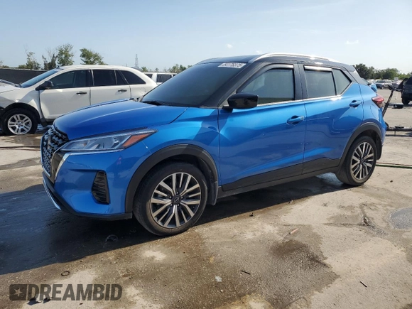 2023 Nissan Kicks SV with VIN 3N1CP5CV4PL508727, listed as a Copart auction lot 54176375 with 22,333 mi miles and Salvage Title. Bid and sale history available at DreamBid. Image 1.