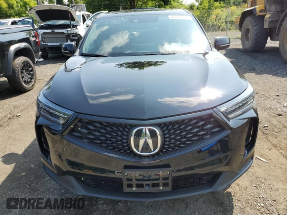 2023 Acura RDX w/A-Spec Package with VIN 5J8TC2H68PL021729, listed as a Copart auction lot 79398404 with 3,493 mi miles and Salvage title. Bid and sale history available at DreamBid. Image 5.