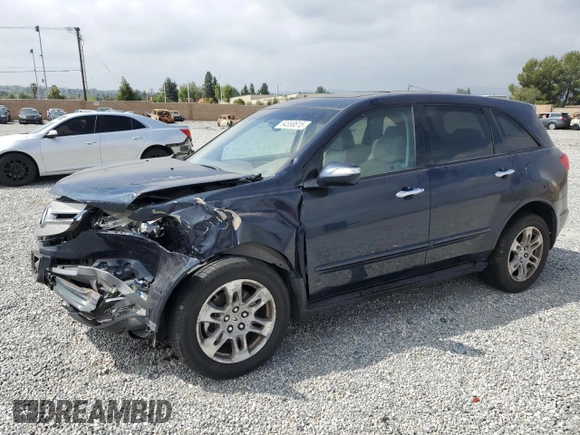 2009 Acura MDX with VIN 2HNYD28229H524259, listed as a Copart auction lot 54558615 with 162,409 mi miles and Salvage Title. Bid and sale history available at carsss.com. Image 1.