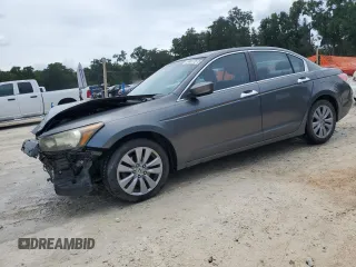2011 Honda Accord EX-L with VIN 1HGCP3F86BA014054, listed as a Copart auction lot 64077675 with 79,662 mi miles and Salvage title. Bid and sale history available at DreamBid. Image 1.