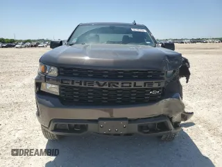 2021 Chevrolet Silverado 1500 Custom with VIN 1GCPYBEK6MZ231063, listed as a Copart auction lot 52195745 with 53,497 mi miles and Salvage Title. Bid and sale history available at DreamBid. Image 5.