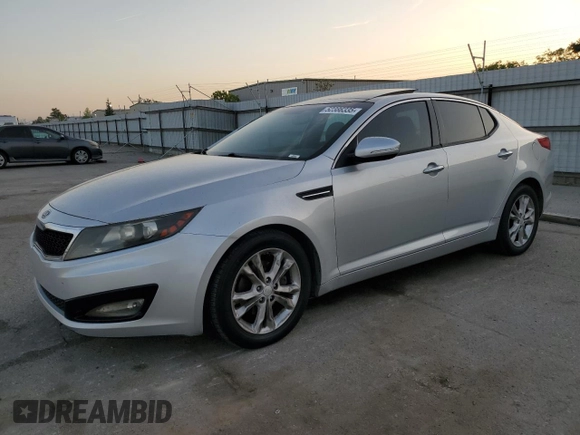 2012 Kia Optima EX with VIN 5XXGN4A7XCG037286, listed as a Copart auction lot 52386335 with 114,750 mi miles and Salvage Title. Bid and sale history available at carsss.com. Image 1.